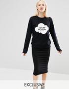 Cheap Monday Cloud Logo Sweatshirt - Black