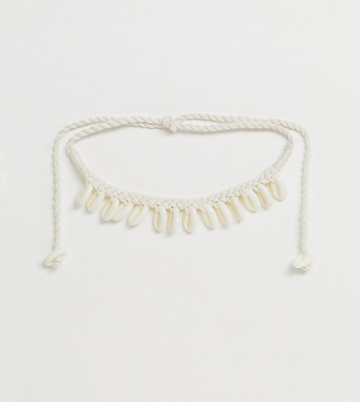 Glamorous Cord Shell Charm Necklace