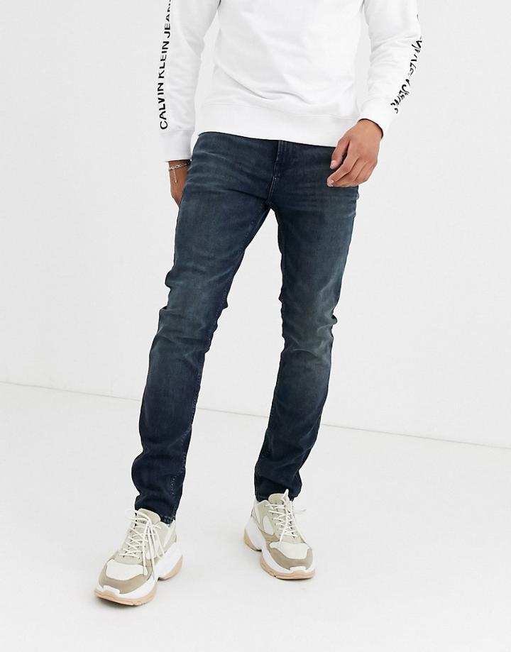 Calvin Klein Jeans Skinny Jeans In Mid Wash-blue