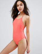 Vero Moda Halterneck Swimsuit - Orange