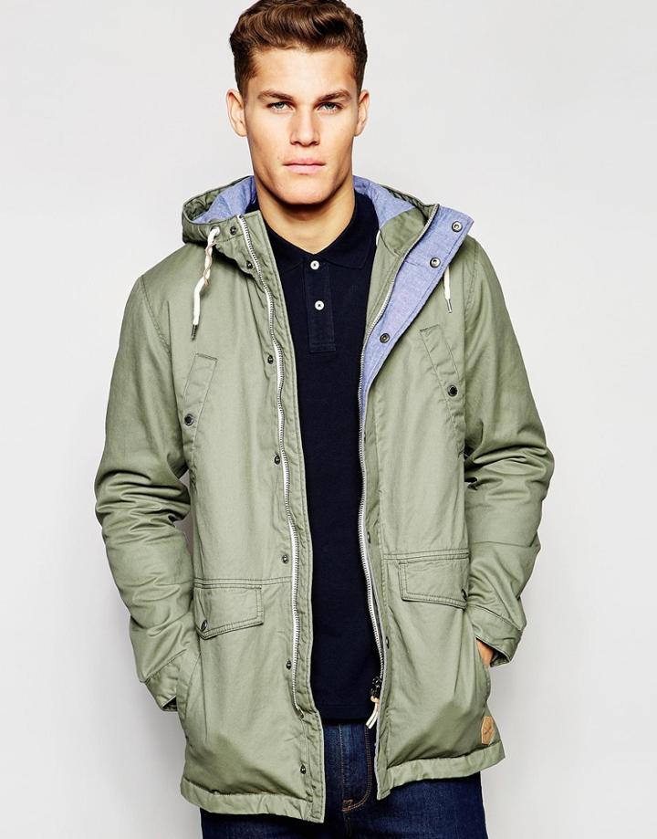 Esprit Cotton Parka - Khaki