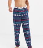 Asos Design Tall Christmas Lounge Pyjama Pants With Fairisle Print