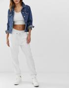 Abercrombie & Fitch Jogger With Rainbow Tape-white