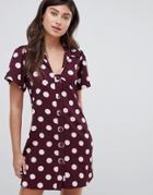 Vero Moda Spot Tea Dress - Multi
