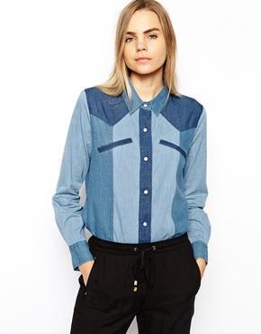 Ganni Denim Shirt - Denim Blue