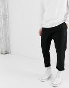 Asos Design Tapered Cropped Chinos In Black