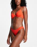 Dorina Kibera Underwire Bikini Top In Coral-orange