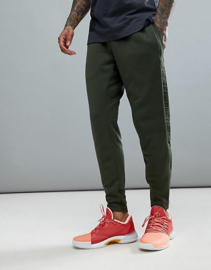 Adidas Basketball Harden Pants In Khaki Ce7310 - Green