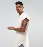 Ellesse Curved Hem T-shirt With Side Logo In Pink - Pink