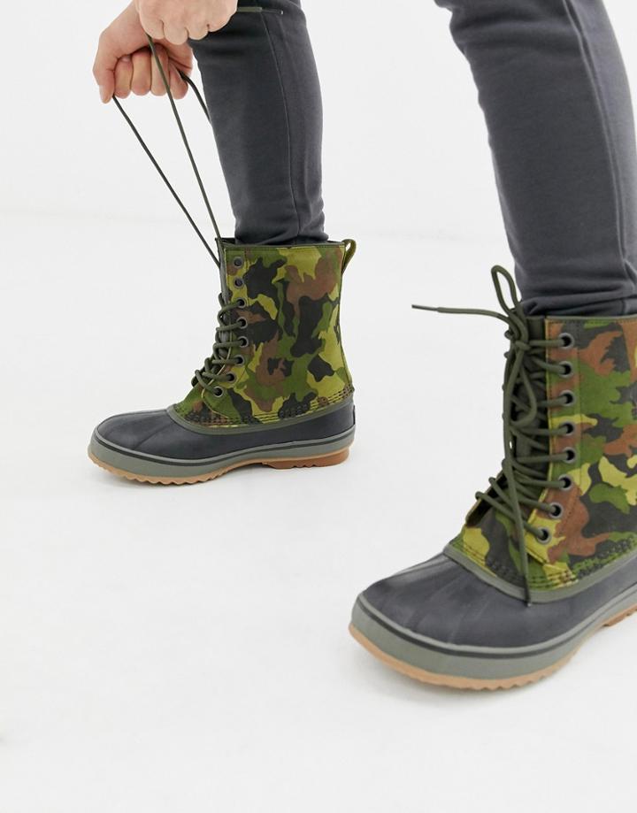 Sorel 1964 Premium Boots In Camo - Green