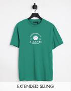 Asos Design Atlanta City Print T-shirt In Green
