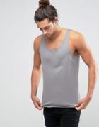 Asos Tank With Relaxed Fit - Gray