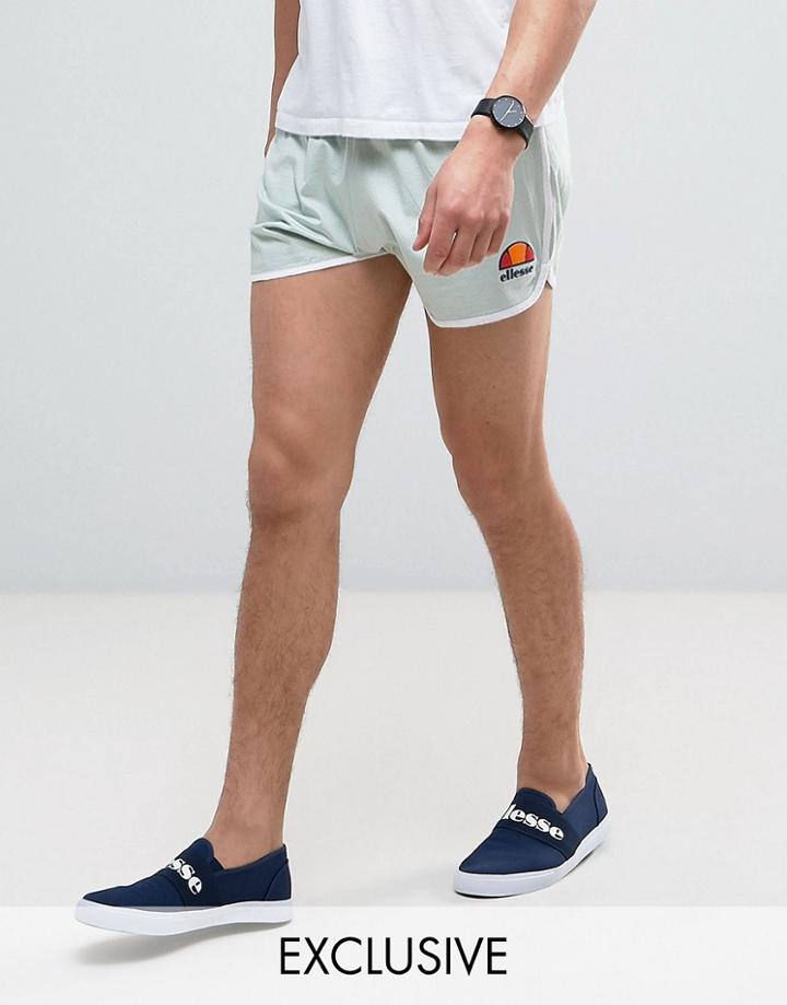 Ellesse Retro Shorts With Small Logo - Gray