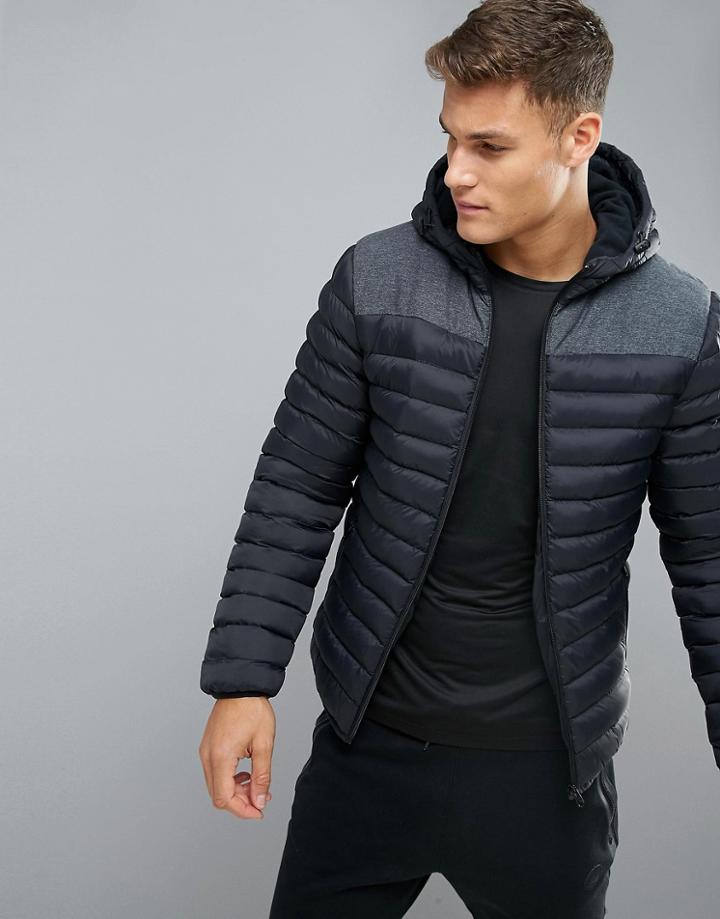 Blend Active Quilted Jacket - Black