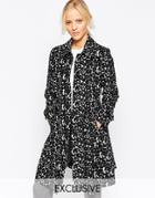 Helene Berman Leopard Tench Coat