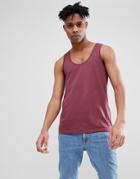 Asos Design Tank In Red - Red