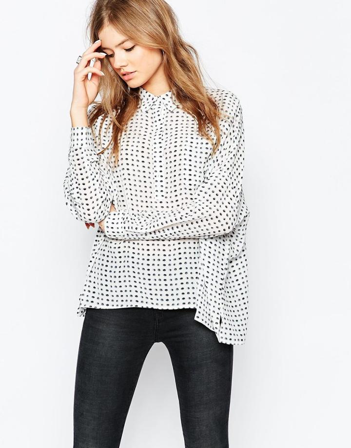 Gestuz Brice Silk Shirt - Wh1