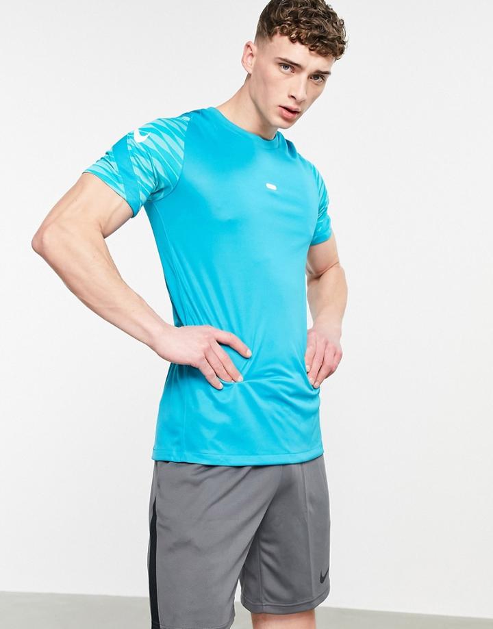 Nike Soccer Dri-fit Strike 21 T-shirt In Blue-blues
