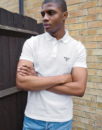 Barbour Beacon Polo In White