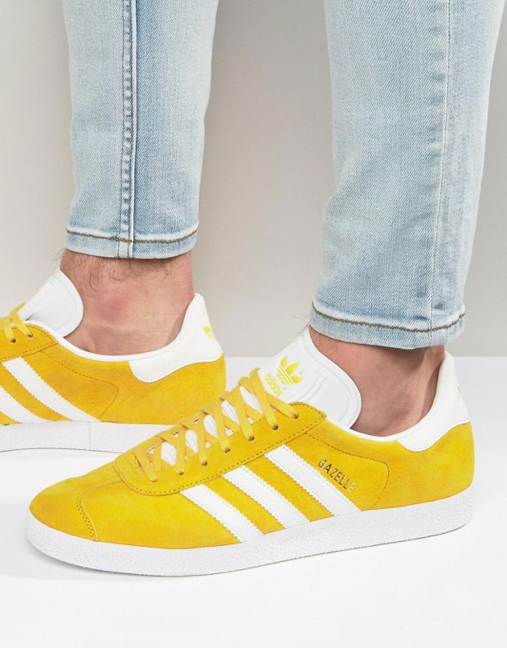 Adidas Originals Gazelle Sneakers In Yellow Bb5479 - Yellow