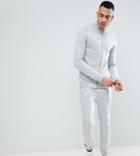 Asos Tall Tracksuit Muscle Track Top/skinny Jogger - Gray