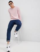 Pull & Bear Knitted Sweater In Pink