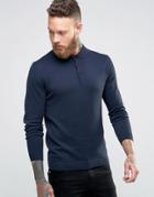 Jack & Jones Premium Long Sleeve Polo Shirt - Navy