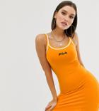 Fila Cami Dress With Contrast Tipping-orange