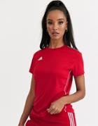 Adidas Soccer Tiro Jersey Top In Red