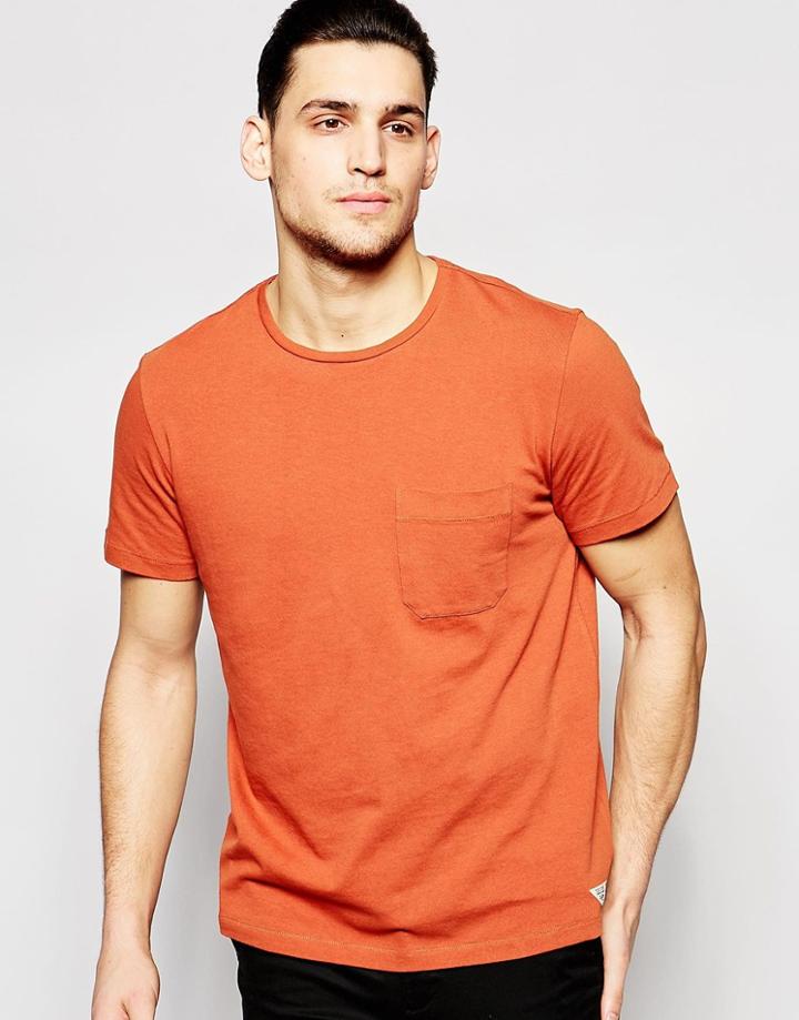 Lee 101 Pocket T-shirt - Orange