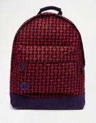 Mi-pac Basket Weave Navy/red Backpack - Navy