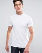 Threadbare Button Down Polo - White
