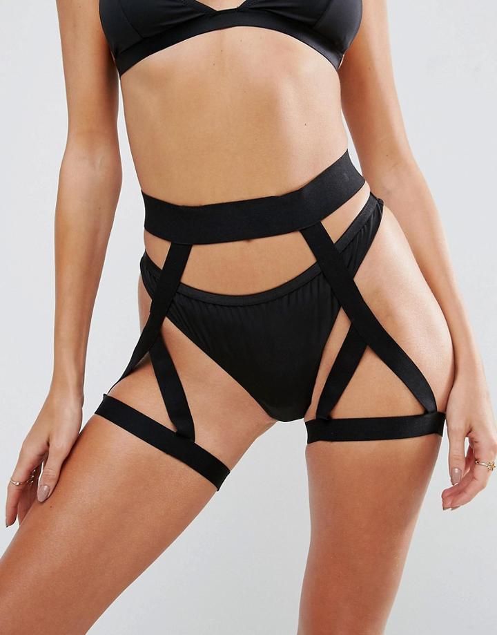 Asos Chunky Elastic Suspender - Black