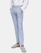 Topman Skinny Suit Pant In Light Blue-blues