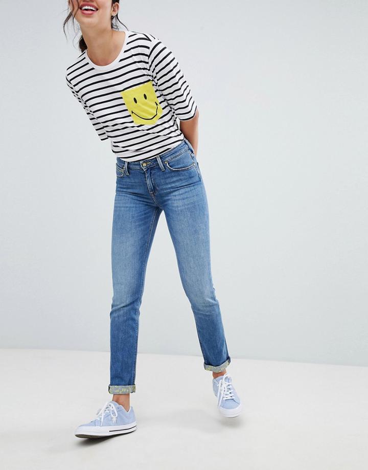 Lee Smile Collab Straight Leg Jean-blue