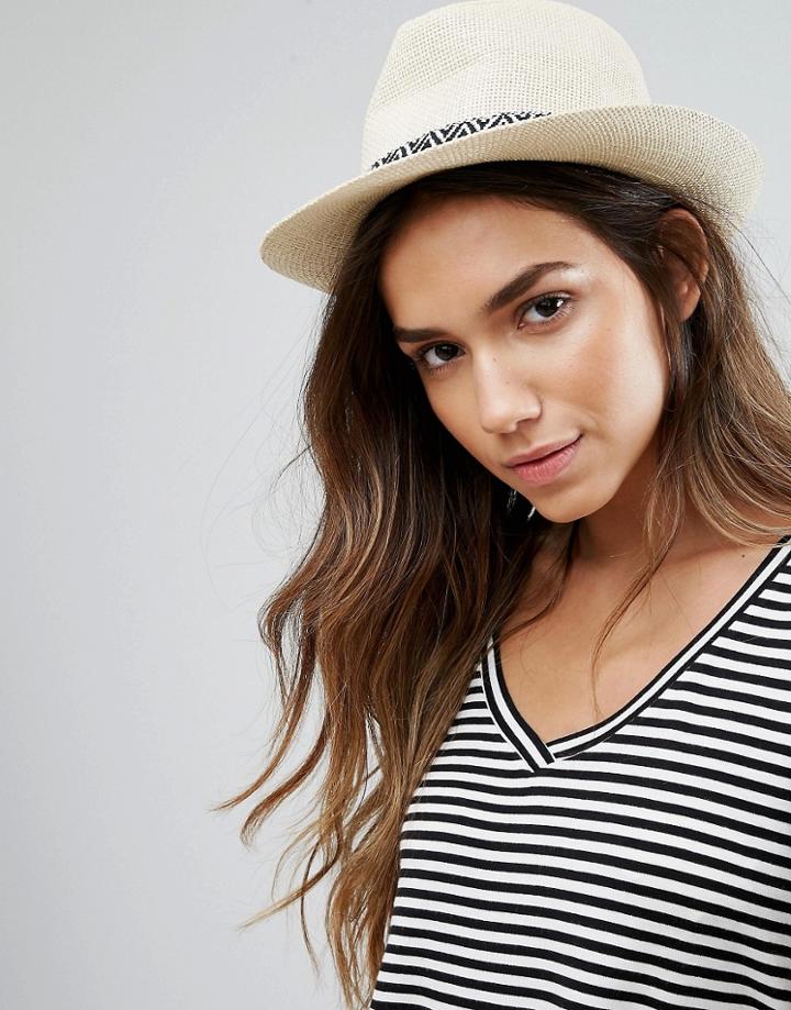 Vero Moda Trilby Hat - Beige