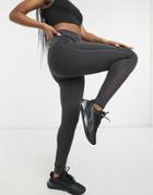 South Beach Performance Leggings With Mesh Inserts In Black