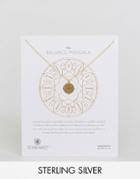 Dogeared Gold Plated Small Balance Mandala Reminder Necklace - Gold