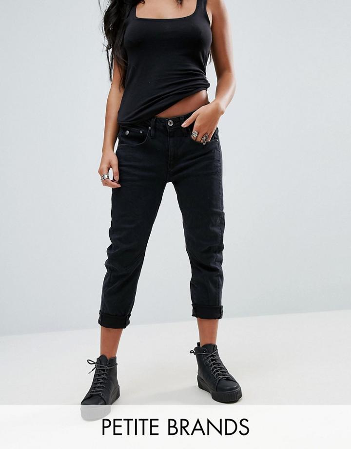 G-star Be Raw Arc 3d Low Rise Boyfriend Jean Petite - Black