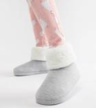 Asos Design Wide Fit Nova Bootie Slippers - Gray