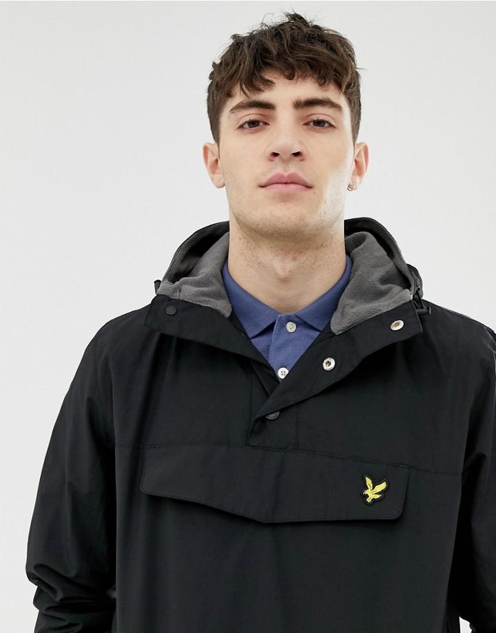 Lyle & Scott Overhead Anorak - Black