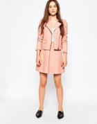 Muubaa Ligua Leather Skirt - Rose