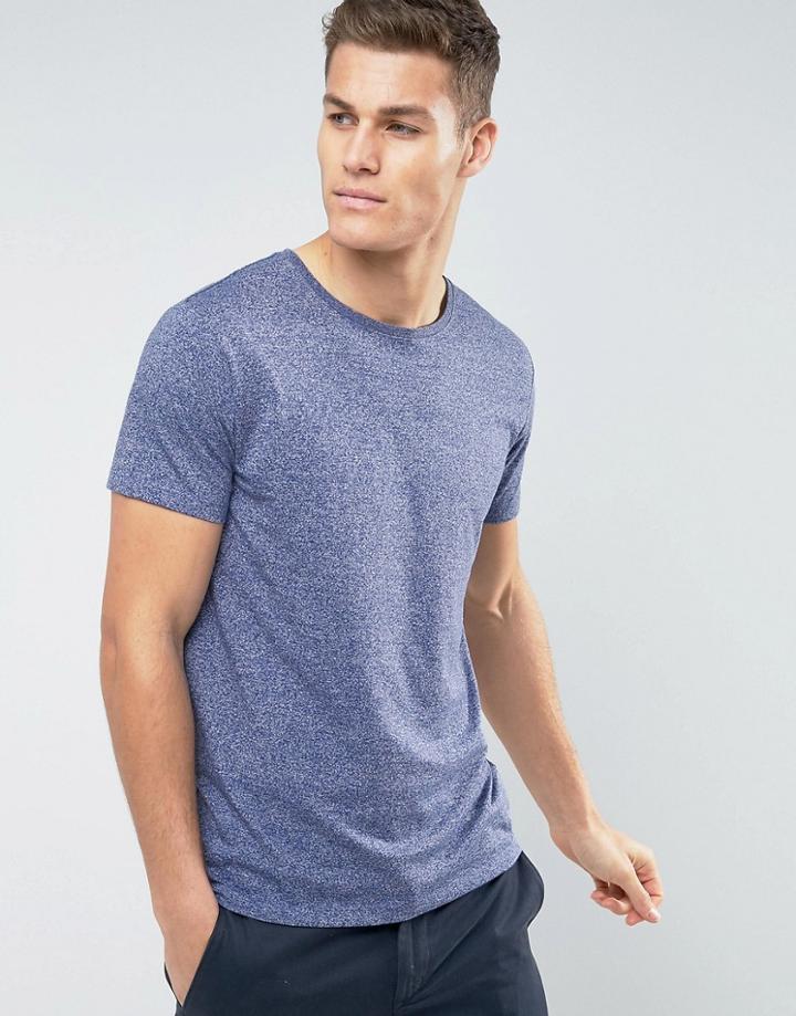 Lindbergh Crew Neck Stretch T-shirt - Blue