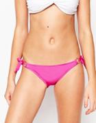 Raisins Sweet Shimmer Mix & Match Tie Side Bikini Bottoms - Pink