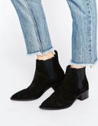 Office Agave Black Suede Chelsea Boots - Black
