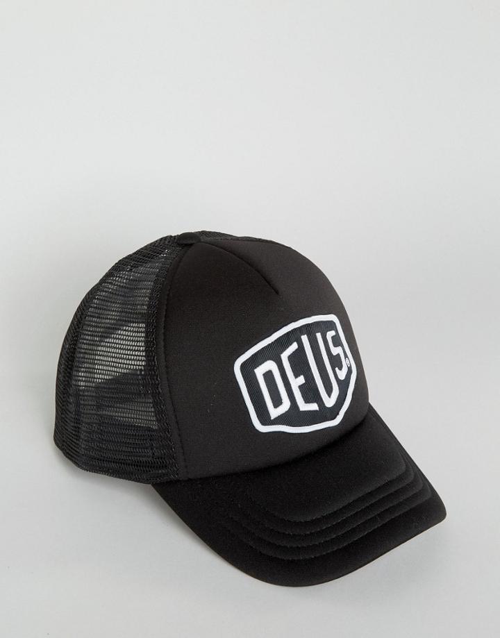 Deus Ex Machina Trucker Cap Baylands - Black