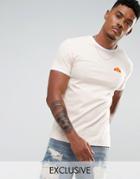 Ellesse Muscle Fit T-shirt With Small Logo In Stone - Stone