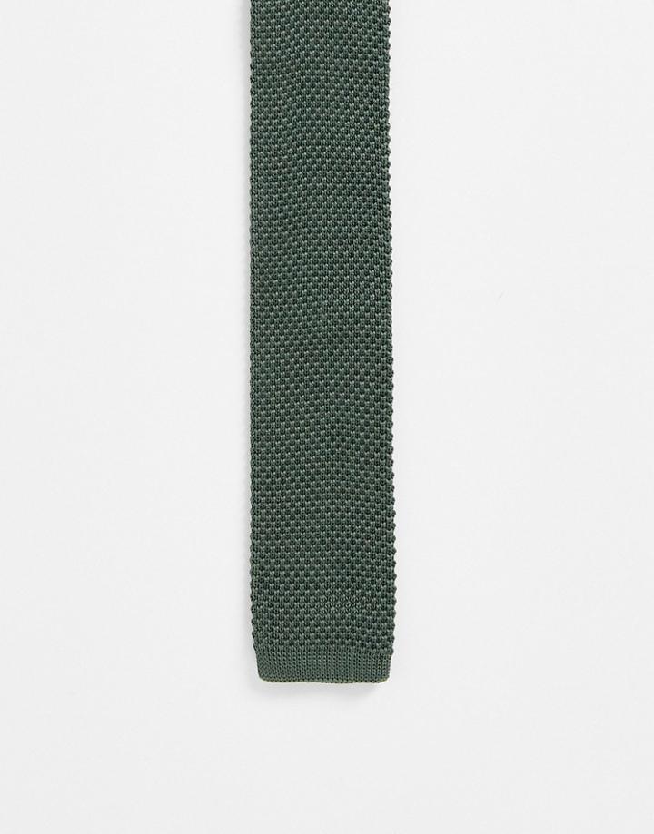 Gianni Feraud Knit Tie In Green