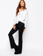 Noisy May New Amy Flare Jeans - Black
