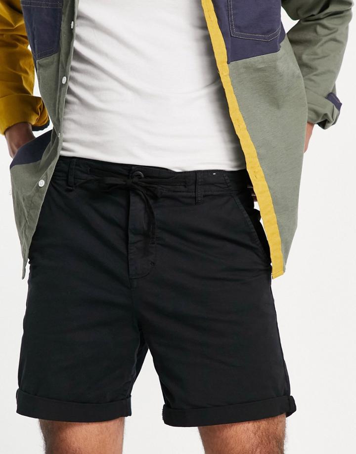 Pull & Bear Chino Shorts In Black